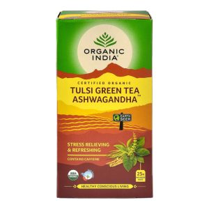 Čaj Tulsi so zeleným čajom a ašvagandou 50g